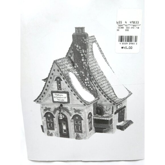Dept 56 POPCORN & CRANBERRY HOUSE North Pole Christmas Village building 5638-8 - Picture 8 of 10